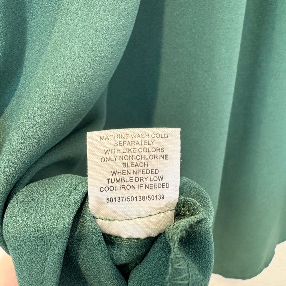 41 HAWTHORN Mar Button Down Green Blouse - Picture 6 of 10